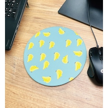 Muz Tasarımlı Oval Mouse Pad