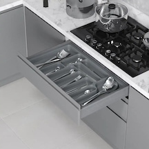 Starax 80 Cm Gri Plastik Kaşıklık 10 Gözlü 74x49 Cm S-2289-gp Çok Renkli