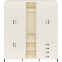 Kronos Dolap 14 Raflı 4 Çekmeceli Tek Askılı 220x59x243 Aytaşı-aytaşı/aytaşı Aytası/aytası - Aytası
