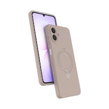 Samsung Galaxy A07 4g Regal Magsafe Standlı Kapak - Çöl Titanyum 0.2M-Çok Renkli