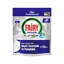Fairy Professional Platinum Bulaşık Tableti 81'li Hepsi 1 Arada Güçlü Temizlik 2'li Ekonomik Pa Tarı