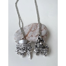 Paytak Moda Guns'n Roses Kolye Rock 2'Li Bff Best Friends Zincir Kolye Pytkznb