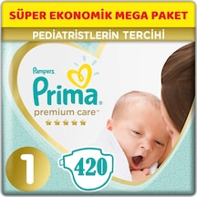 Prima Premium Care Bebek Bezi 1 Numara (2-5Kg) Yeni Doğan 420 Adet