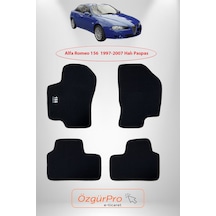 Rizline Alfa Romeo 156 1997-2007 Araca Özel Halı Paspas Siyah