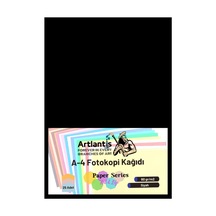 Siyah Renkli A-4 Fotokopi Kağıdı 25 li 1 Paket Artlantis Fotokopi Renkli A4 Kağıdı