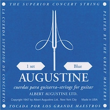 Augustıne 650437 Blue Set Klasik Gitar Teli Yüksek Tansiyon İle Güçlü Ve Parlak Ses Kristal Naylon Tizler Profesyonellerin Tercihi