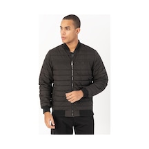 Maraton Sportswear Regular Erkek Hakim Yaka Takma Kol Outdoor Siyah Mont 21741-siyah Siyah