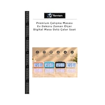Premium Çalışma Masası Ev Dekoru Zaman Ölçer Digital Masa Üstü Çalar Saat Çok Renkli