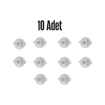 Ct-6637 Lale Cam Spot Ampülsüz Led Efekli 10 Adet Beyaz