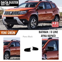 Sts Oto Aksesuar Duster 2 2018 Sonrası Batman Yarasa Ayna Kapağı Piano Black Abs Plastik (01)