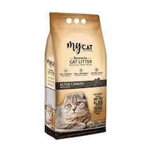 Mycat Aktif Karbonlu İnce Taneli Topaklaşan Bentonit Kedi Kumu 10 L