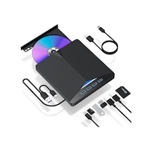 Valkyrie Harici Cd Dvd Rom Yazıcı Okuyucu Usb 3.0 Hub Çoğaltıcı Tf Sd Kart Okuyucu 7in1