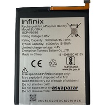 Infinix Hot 7/ Hot Pro Pil Batarya Bl-39Kx Hot7 Pil Batarya
