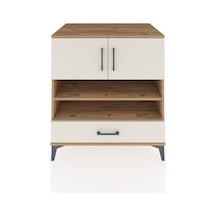 Kronos Şifonyer 4 Raflı Tek Çekmeceli 2 Kapaklı 88x59x96 Çam-aytaşı Atlas Çam