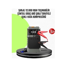 4 Ü 1 Arada Powerbank Özellikli Araç Akü Şarj Takviye Cihazı - Lisinya