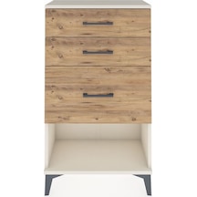 Arges Komodin 3 Çekmeceli 60x30x106 Aytaşı-çam Aytaşı