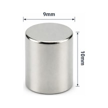25 Adet - 9x10 Mm Neodyum Mıknatıs Neodim Magnet Yuvarlak