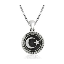 Gümüş Ay Yıldız Kolye (510789961)