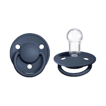 Bibs De Lux Silikon Emzik 0-36 Ay Steel Blue Çok Renkli