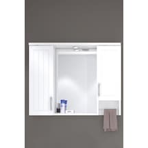 Denko Lotus 100 Cm Mdf Lake Banyo Dolabı Üst Modülü Çok Renkli