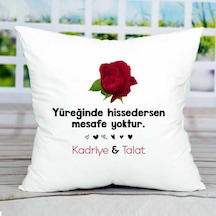 Yüreğinde Hissedersen Mesafe Yoktur Yastık