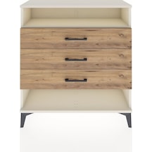 Arges Şifonyer Tek Raflı 3 Çekmeceli 88x30x96 Aytaşı-çam Aytası