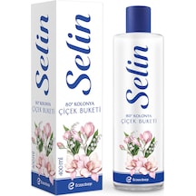 3 Adet Selin Kolonya Çiçek Buketi Pet Şişe 400 Ml