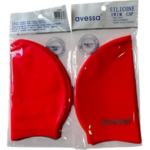 Avessa Slicone Swim Cap Sc404 Açık Kırmızı Çok Renkli