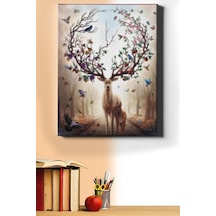 Webstyle Sayılarla Boyama Seti Kasnaklı Soyut Geyik 50 X 65 Cm
