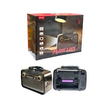 Mey İthalat Müzik Kutusu Bluetooth Bağlantılı El Fenerli Nostaljik Tasarım Radyo