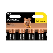 Duracell Duralock LR6/MN1500 Alkalin AA Kalem Pil 8'li
