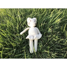 Naturaborn Natural Amigurumi El Örgüsü Oyuncak Etekli Kedicik