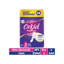 Orkid Platinum Hijyenik Ped Uzun 5 x 28'li