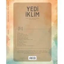 Yedi İklim Dergi 414.sayı Eylül 2024