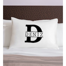 Bk Gift Kişiye Özel İsimli Pamuklu Yastık Kılıfı-1 50x70cm , Sevgiliye , Ev si, Tasarım Ev Tekstili