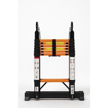Cardilife 2.2 + 2.2 Metre Teleskopik Çelik Merdiven 7+7