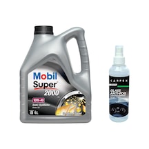 Mobil Super 2000 X1 10W-40 Motor Yağı 4 L + Carpex Cam Buğu Önleyici