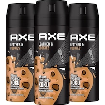 Axe Leather Cookies Erkek Sprey Deodorant 150 ML x 3