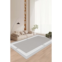 West Home Makinede Yıkanabilir Kaymaz Taban Leke Tutmaz Gri Modern Salon Halısı Mutfak Halısı Ve Yolluk Wh603 Grey