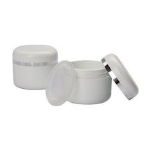 Plastik Krem Kavanozu Gri Şeritli Kapak 50 Ml Diğer