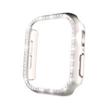 Kilifone - Apple Uyumlu  Watch 10 42mm - Kasa Ve Ekran Koruyucu Watch  Gard 05 Sert Pc Koruyucu - Starlight