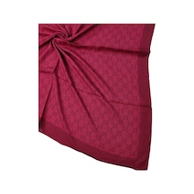 Mim Eşarp Işıl İpek - G Desen Siena Eşarp 100x100 Cm Bordo