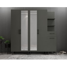 Açelya Portmanto Vestiyer Ayakkabılık Füme M1 225cm Montaj Dahil Açelya Portmanto Vestiyer Ayakkabılık Füme M1 225cm Montaj Dahil