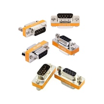 Null Modem 9 Pin Çevirici Erkek -erkek,dişi-dişi ,dişi-erkek 3'lü Çevirici Set