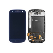Samsung Galaxy S3 I9300 Ekran Dokunmatik Çıtalı Orj - Mavi (523590918)