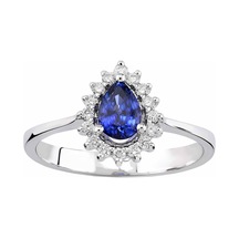 Pırlantalı Safir Yüzük (429870932)