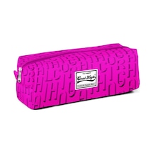 Coral High Tek Gözlü Pembe Yazı Desenli Kalem Çantası - 22224