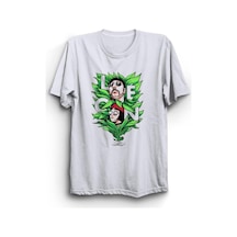 Stoned&Fame Unisex Beyaz Leon Baskılı T-shirt Beyaz