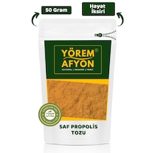 Yörem Afyon Usta Arıcıların Seçkisi Anadolu Yaylalarından Gelen Gizli Cevher Saf Propolis Tozu, Ekstraktı 50gr