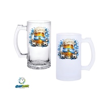 Arjantin Kulplu Bira Bardağı Buzlu Veya Şeffaf Seçenekli 0268